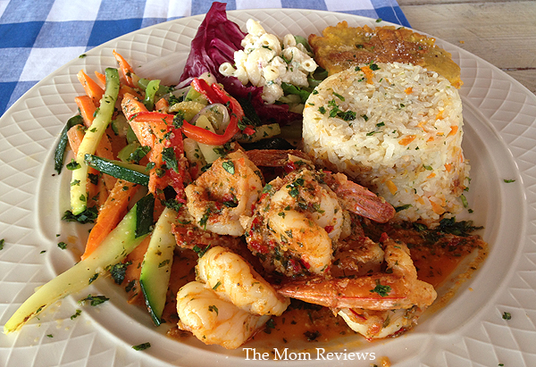 My Favorite Aruba Snapshots, Caribbean Jerk Shrimp