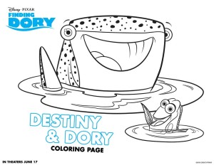 Finding Dory Activity and Coloring Sheets