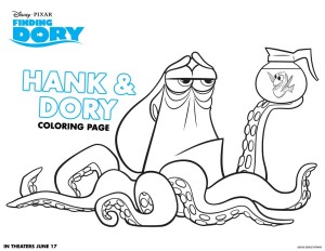 Finding Dory Activity and Coloring Sheets