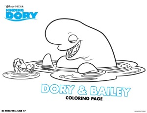 Finding Dory Activity and Coloring Sheets