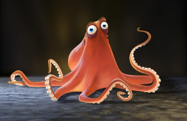 Hank the Septopus Finding Dory