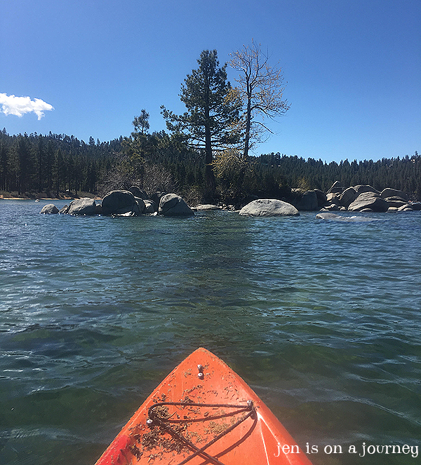 Kayaking in Zephyr Cove, South Lake Tahoe