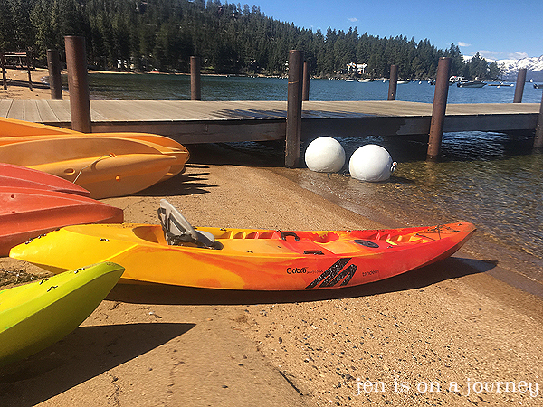 Kayaking in Zephyr Cove, South Lake Tahoe